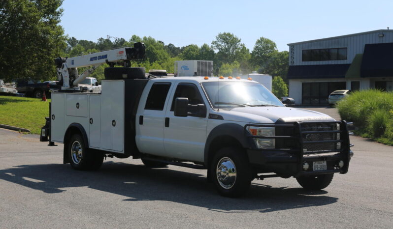 2012 Ford F-550, Crew Cab 4WD Mechanics Truck, Brand New Engine from Ford, 242k Miles, 6400# Autocrane w/ Product Tanks full
