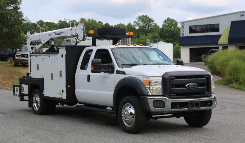 2016 Ford F-550 Extended Cab, Maintainer Service Truck, 120k Miles, Brand New V10, 7024 Crane, Hydraulic Compressor and Drawers full