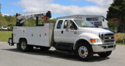 2007 Ford F750 Extended Cab Mechanics Truck, 14′ STI Service Body, 11k Tiger Crane, Compressor, Drawers, Under CDL, 240k Miles