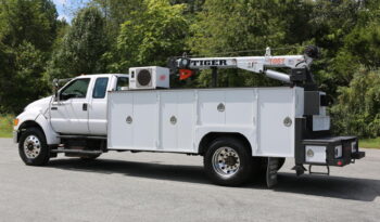 2007 Ford F750 Extended Cab Mechanics Truck, 14′ STI Service Body, 11k Tiger Crane, Compressor, Drawers, Under CDL, 240k Miles full