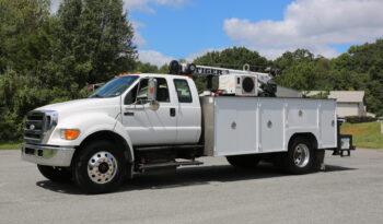 2007 Ford F750 Extended Cab Mechanics Truck, 14′ STI Service Body, 11k Tiger Crane, Compressor, Drawers, Under CDL, 240k Miles full