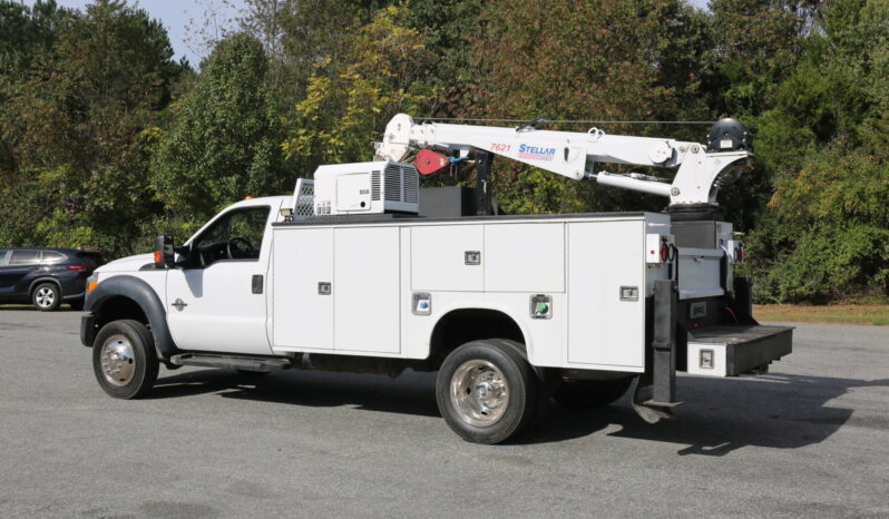 2014 Ford F-550 Service Truck, Stellar 7621 Crane, Drawers, Boss BA440 Compressor, 4WD, Diesel, 205k Miles full