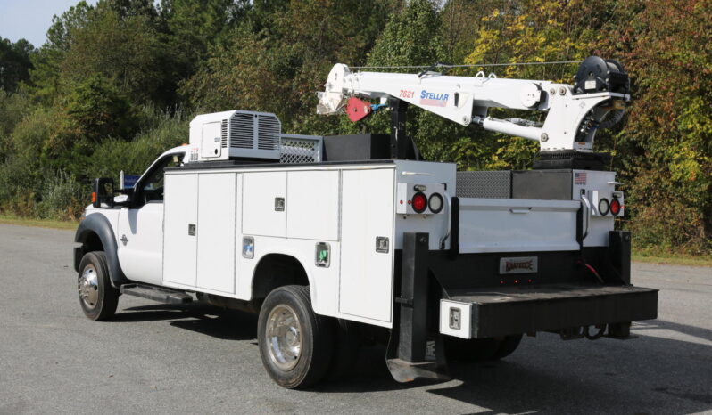 2014 Ford F-550 Service Truck, Stellar 7621 Crane, Drawers, Boss BA440 Compressor, 4WD, Diesel, 205k Miles full