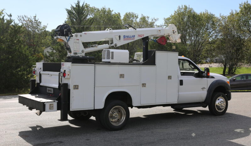 2014 Ford F-550 Service Truck, Stellar 7621 Crane, Drawers, Boss BA440 Compressor, 4WD, Diesel, 205k Miles full