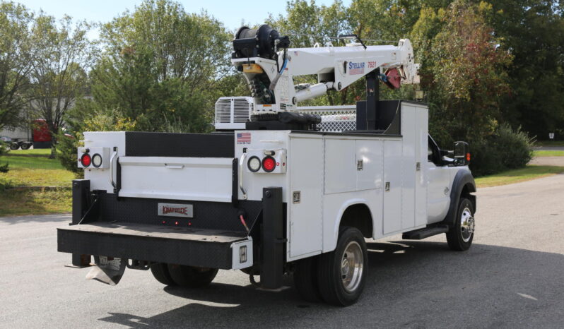 2014 Ford F-550 Service Truck, Stellar 7621 Crane, Drawers, Boss BA440 Compressor, 4WD, Diesel, 205k Miles full