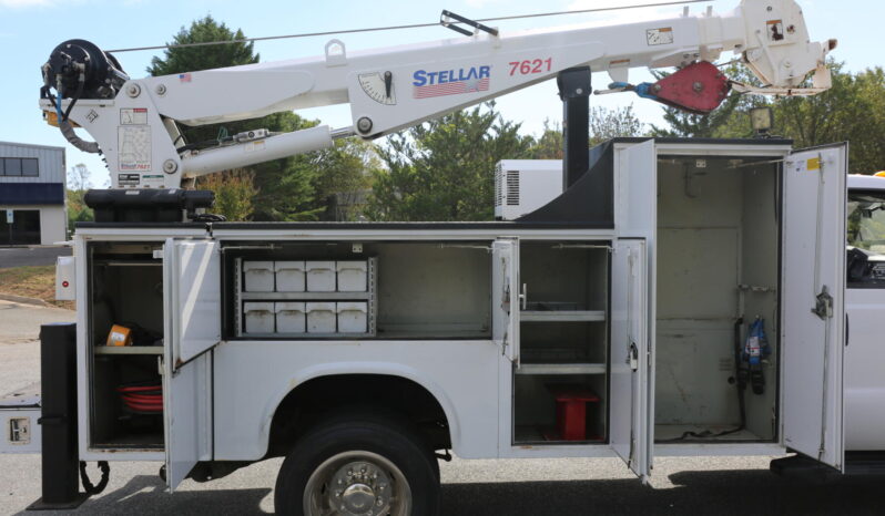 2014 Ford F-550 Service Truck, Stellar 7621 Crane, Drawers, Boss BA440 Compressor, 4WD, Diesel, 205k Miles full