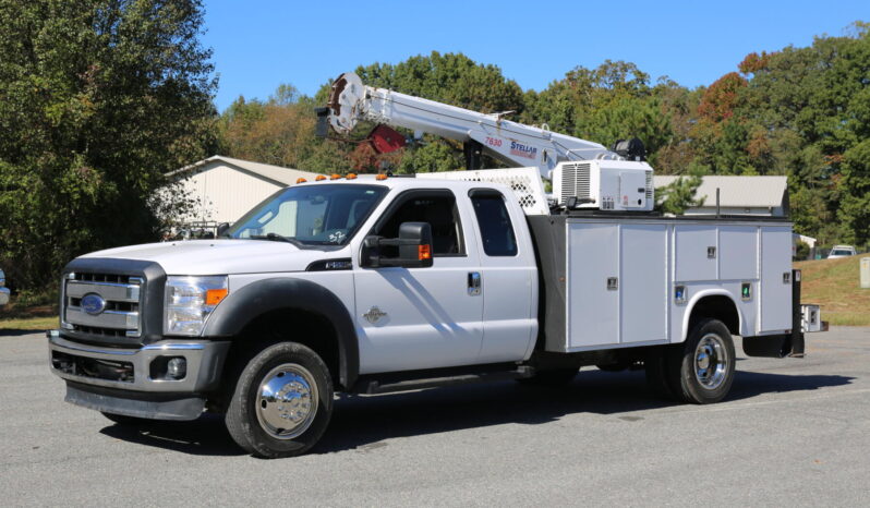 2016 Ford F550 Extended Cab Mechanics Truck, 4WD, Diesel, 11′ KMT1-11 Bed, Stelar 7630 Crane, Boss Compressor, CTech Drawers full