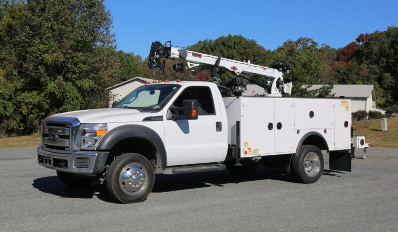 2015 Ford F-550 Service Truck, IMT 6000-22 Crane, 4WD, 182k Miles, V10, Gas Compressor, Drawers full