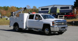 2016 Chevrolet 3500HD, Adkins Service Body, 4WD, Duramax Diesel, Crew Cab, 3203 AutoCrane, Drawers, 201k Miles