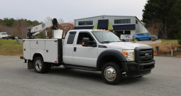 Pending Sale: 2012 Ford F-450 Extended Cab 4WD Service Truck, 9′ Reading Mechanics Body, 3200# Crane, 280k Miles