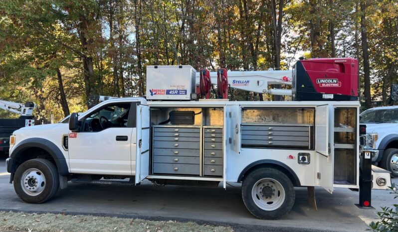 2021 Ford F600, 7.3 Gas, 4WD, Stellar TMAX Aluminum Bed, 7621 Crane, Welder, Drawers, Waste Tank, Compressor, 38k Miles full