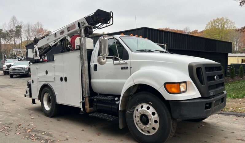 2007 Ford F-750 Mechanics Truck, C7 Cat, 6 Speed Manual, IMT 10,500# Crane, Welder, Compressor, Drawers, 269k Miles full