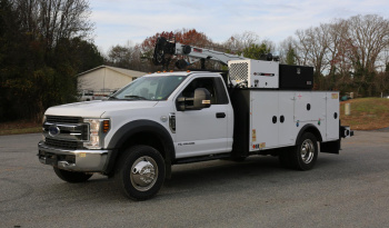 2018 Ford F-550 4WD Mechanics Truck, Diesel, 168k Miles, IMT Dominator Bed, 7500-22 Crane, Compressor, Drawers full