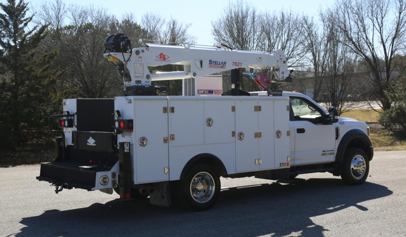 2019 Ford F-550 Service Truck, Stellar TMax Aluminum Body, Drawers, 7621 Crane, Compressor, 4WD, Diesel. 191k Miles. full