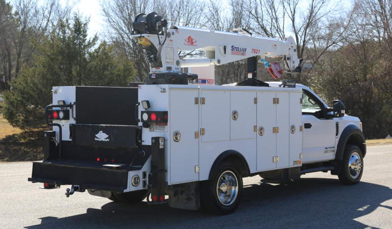 2019 Ford F-550 Service Truck, Stellar TMax Aluminum Body, Drawers, 7621 Crane, Compressor, 4WD, Diesel. 191k Miles. full