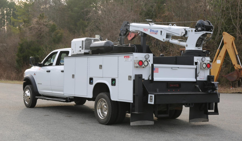 2022 Ram 5500, Stellar 7621 Crane, Compressor, Lube Skid, 4WD, Cummins Diesel, 60k Miles, Crew Cab full