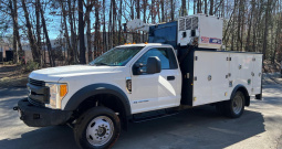 Pending: 2017 Ford F-550 Service Truck, 4WD, Stellar TMax Aluminum Bed, 7621 Crane, Welder, Compressor, Drawers, 136k Miles, Diesel