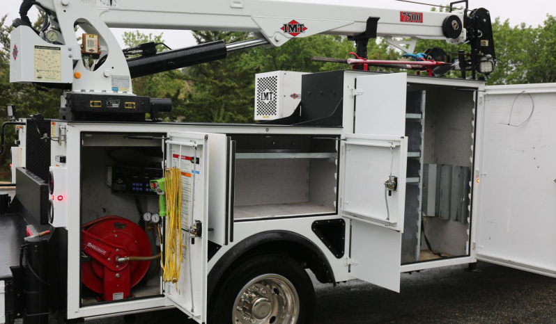 2024 Ford F-550 Extended Cab, IMT 7500-22 Crane, 200 Miles, 4WD, Diesel, Compressor and Drawers full